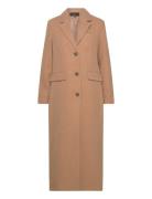 Vmvincemilan Long Coat Ga Boo Outerwear Coats Winter Coats Beige Vero Moda