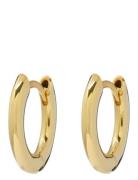 The Plain Amalfi Huggies-14K Antique Gold Accessories Jewellery Earrings Hoops Gold LUV AJ