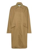 Heavy Twill River Coat Tynd Frakke Beige Mads Nørgaard