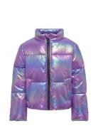 Kogceline Metallic Short Puffer Otw Foret Jakke Purple Kids Only