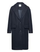 Bastogne Bouclã© Coat Outerwear Coats Winter Coats Blue Tamaris Apparel
