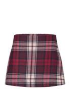 Tartan Mini Skirt Kort Nederdel Red Tommy Hilfiger