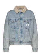 Sherpa Denim Jacket Jakke Denimjakke Blue Calvin Klein Jeans