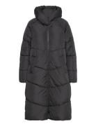 Vinilly L/S New Long Padded Jacket/Pb Foret Jakke Black Vila