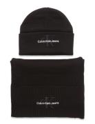 Gifting Logo Beanie/Scarf Accessories Headwear Beanies Black Calvin Klein