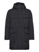 Apex Canvas? Long Padded Coat - Grs Parka Jakke Black Knowledge Cotton Apparel