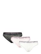 3 Pack Bikini Lace Trusser, Tanga Briefs Multi/patterned Tommy Hilfiger