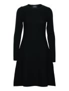 Cecilie Merino Dress Kort Kjole Black Ella&il