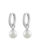 Core Pearl Ring Ear Accessories Jewellery Earrings Hoops Silver SNÖ Of Sweden