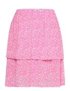 Mschelanina Rikkelie Short Skirt Aop Kort Nederdel Pink MSCH Copenhagen