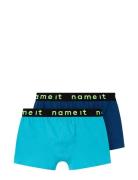 Nkmboxer 2P Solid Noos Night & Underwear Underwear Underpants Blue Name It