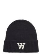 Vin Logo Beanie Accessories Headwear Beanies Black Double A By Wood Wood