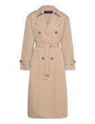 Vmchloe Long Trenchcoat Ga Noos Trenchcoat Frakke Beige Vero Moda