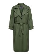 Carchloe Life Trenchcoat Single B.otw Trenchcoat Frakke Green ONLY Carmakoma