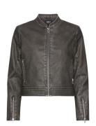 Onlmindy Faux Leather Jacket Otw Læderjakke Skindjakke Black ONLY