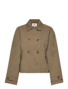 Onlapril Short Trenchcoat Otw Noos Trenchcoat Frakke Brown ONLY