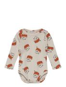 Baby Play The Drum All Over Body Bodies Long-sleeved Beige Bobo Choses