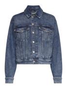 C_Trucker Jacket Jakke Denimjakke Blue BOSS