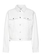 C_Trucker Jacket Jakke Denimjakke White BOSS