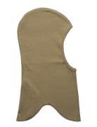 Cotton Fullface - Solid Accessories Headwear Balaclava Khaki Green Mikk-line