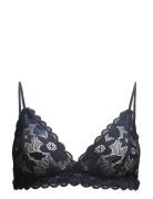 Marilyn Bra 6356 Lingerie Bras & Tops Soft Bras Bralette Blue Samsøe Samsøe