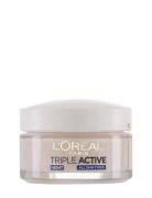 L'oréal Paris Triple Active Night Cream 50 Ml Beauty Women Skin Care Face Moisturizers Night Cream Nude L'Oréal Paris