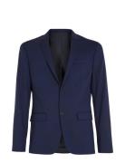 Stretch Wool Slim Suit Blazer Suits & Blazers Blazers Single Breasted Blazers Navy Calvin Klein