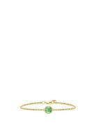 Primini Bracelet - Gold/Green Accessories Jewellery Bracelets Chain Bracelets Gold Julie Sandlau