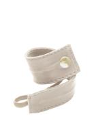 Leather Band Short Bendable Accessories Hair Accessories Scrunchies Beige Corinne