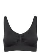 Bra Joy Seamless Top Lingerie Bras & Tops Soft Bras Tank Top Bras Black Lindex