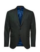 Slhslim-Mylostate Flex Green Blz B Suits & Blazers Blazers Single Breasted Blazers Green Selected Homme