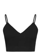 Bra Seamless Rib Top Lingerie Bras & Tops Soft Bras Tank Top Bras Black Lindex