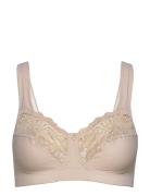 Support Soft Bra Powder Lingerie Bras & Tops Full Cup Bras Beige Abecita