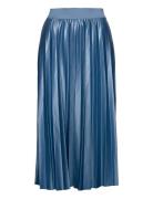 Vinitban Midi Skirt - Noos Knælang Nederdel Blue Vila