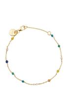 Santa Monica Multicolour Bracelet Gold Accessories Jewellery Bracelets Chain Bracelets Gold Syster P