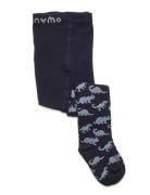 Baby Stocking W. Pattern Tights Blue Minymo