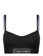 Lght Lined Bralette Lingerie Bras & Tops Soft Bras Tank Top Bras Black Calvin Klein