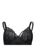 Bra Aster Emelie Lace Plus Lingerie Bras & Tops Full Cup Bras Black Lindex