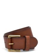 Leather Dress Belt Accessories Belts Classic Belts Brown Polo Ralph Lauren