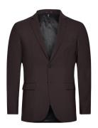 Slhslim-Elon Blz Adv B Suits & Blazers Blazers Single Breasted Blazers Brown Selected Homme