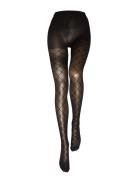 Tights 40 Den Argyle Mesh Grou Lingerie Pantyhose & Leggings Black Lindex