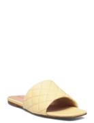 Biafavour Quilt Sandal Flade Sandaler Cream Bianco