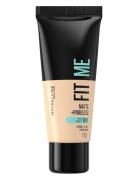 Maybelline New York Fit Me Matte + Poreless Foundation 110 Porcelain Foundation Makeup Maybelline