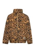 Leopard Fleece Jacket Outerwear Fleece Outerwear Fleece Jackets Multi/patterned Mini Rodini