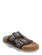 Sandals - Flat - Closed Toe - Op Flade Sandaler Brown ANGULUS