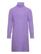 Cbsanne Ls Knit Dress Dresses & Skirts Dresses Casual Dresses Long-sleeved Casual Dresses Purple Costbart