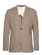 Slhslim-Gabe Structure Blz B Suits & Blazers Blazers Single Breasted Blazers Beige Selected Homme