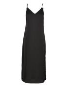 Viellette Singlet Satin Dress/Su - Noos Knælang Kjole Black Vila