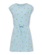 Kogmay S/S Aop Dress Box Bo Jrs Dresses & Skirts Dresses Casual Dresses Short-sleeved Casual Dresses Blue Kids Only