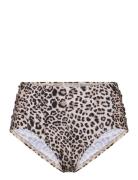 Pe Leopard Olympia Btm Swimwear Bikinis Bikini Bottoms High Waist Bikinis Brown Panos Emporio